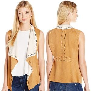 Jessica Simpson Teegan suede vest size XS
